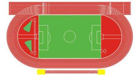 測(cè)畫(huà)塑膠跑道線的方法